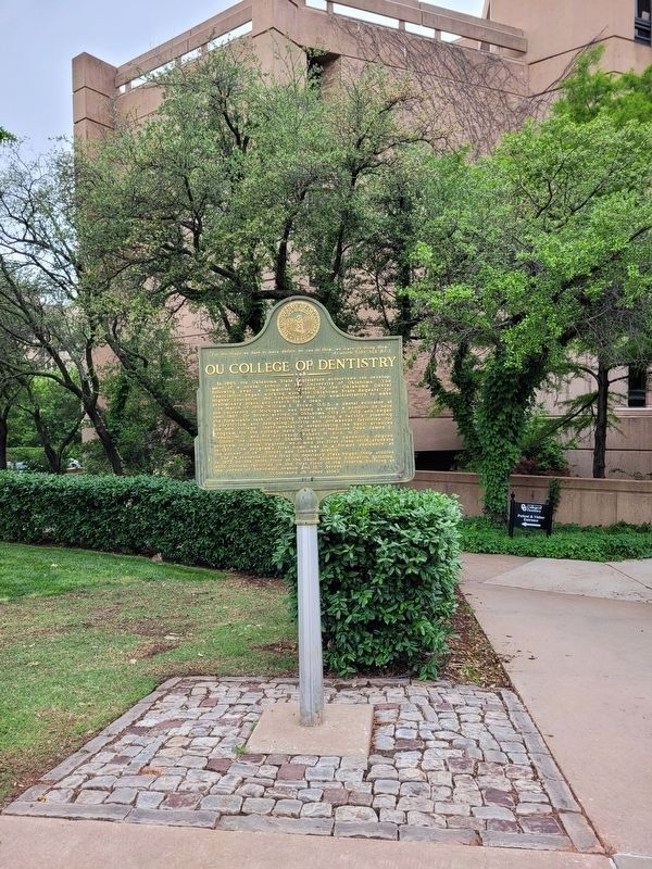 OU College of Dentistry Marker image. Click for full size.
