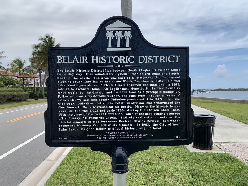 Belair Historic District Marker image. Click for full size.