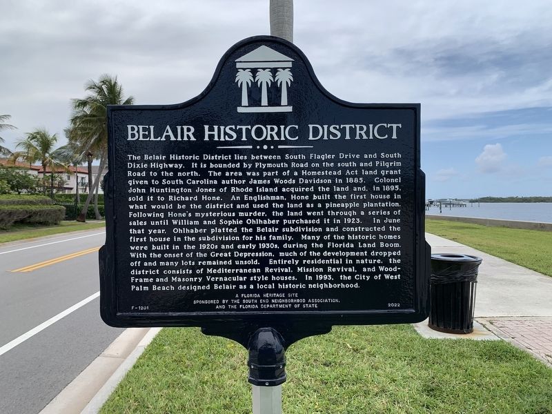 Belair Historic District Marker. Click for full size. Belair Historic District Marker image. Click for full size.
