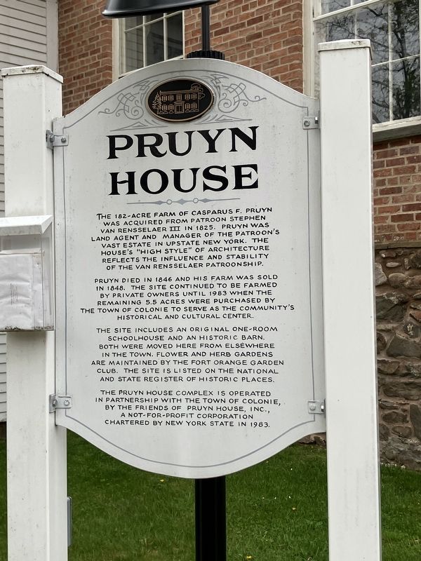 Pruyn House Marker image. Click for full size.