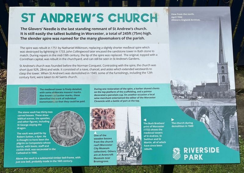 St Andrew's Church Marker image. Click for full size.