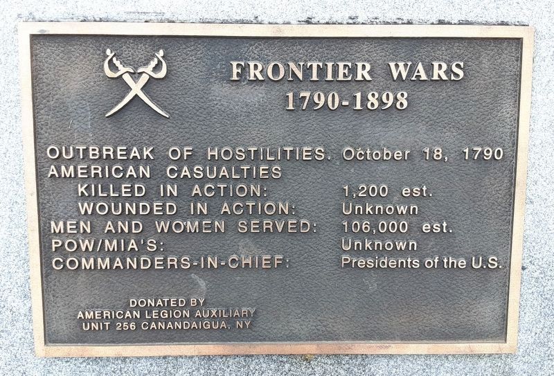 Trail of Remembrance Frontier Wars Marker. Click for full size. Trail of Remembrance Frontier Wars Marker image. Click for full size.