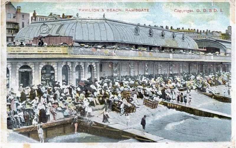 The Royal Victoria Pavilion - sea side image. Click for full size.