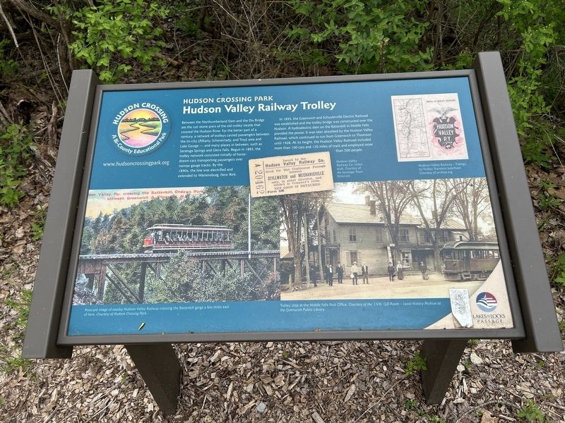 Hudson Valley Railway Trolley Marker image. Click for full size.