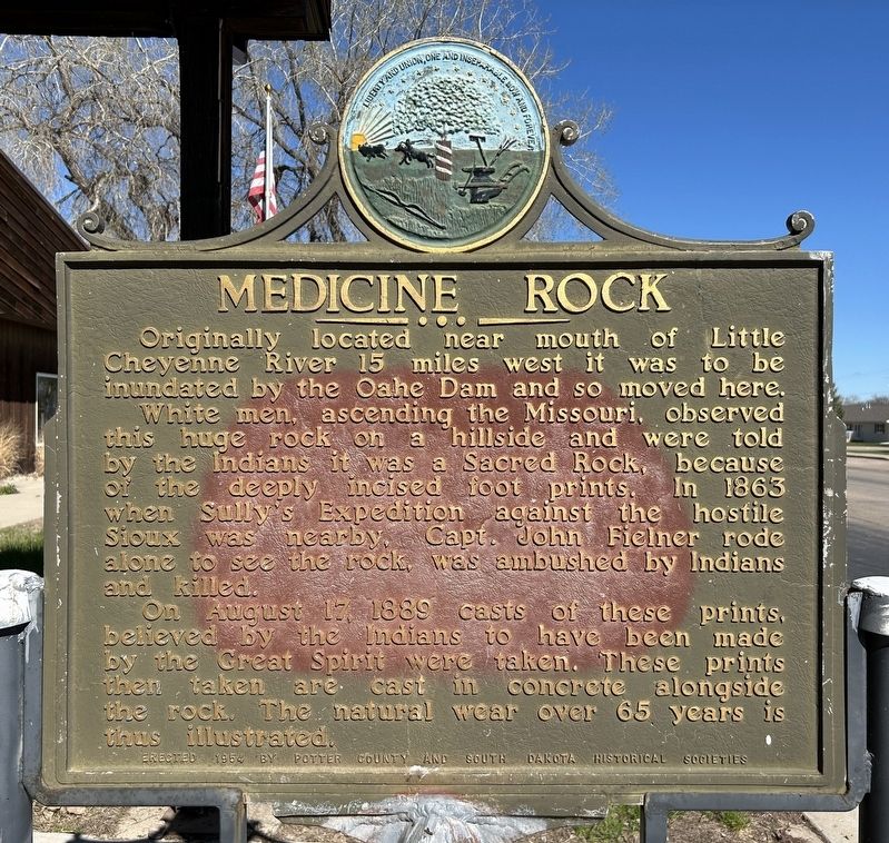 Medicine Rock Marker. Click for full size. Medicine Rock Marker image. Click for full size.