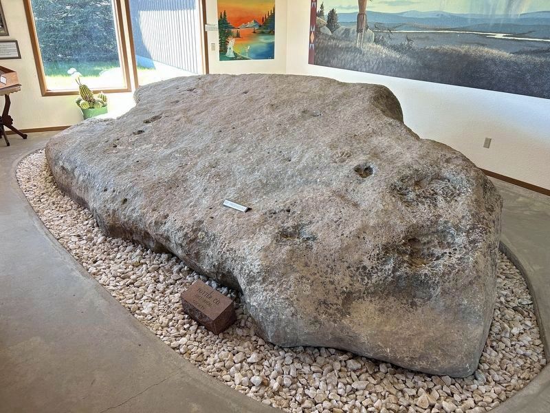 Medicine Rock on exhibit at the Dakota Sunset Museum image. Click for full size.