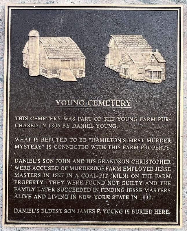 Young Cemetery Marker. Click for full size. Young Cemetery Marker image. Click for full size.