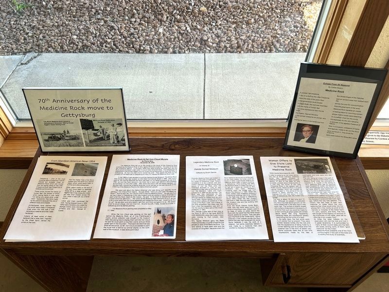 Part of the Medicine Rock Exhibit. Click for full size. Part of the Medicine Rock Exhibit image. Click for full size.
