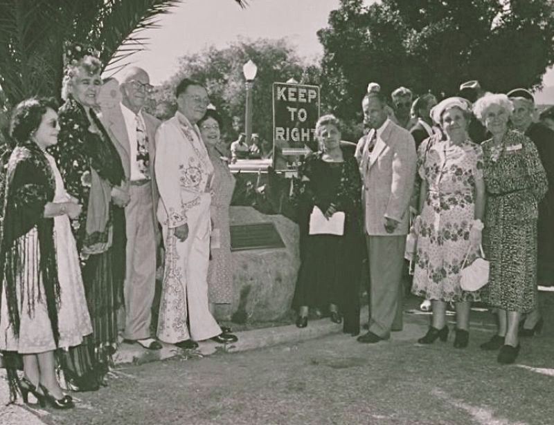 Marker Dedication - 1952. Click for full size. Marker Dedication - 1952 image. Click for full size.