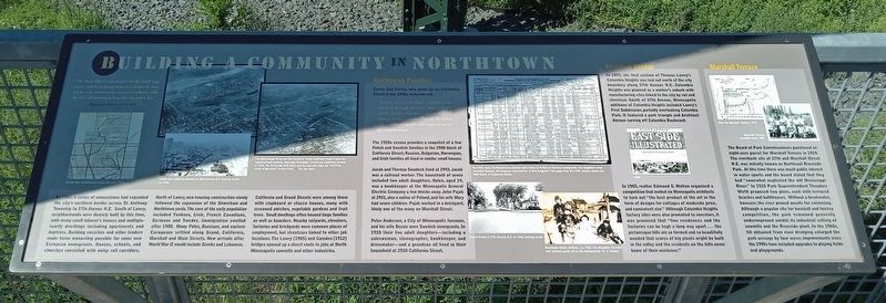 Building a Community in Northtown Marker image. Click for full size.