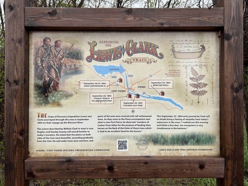 Exploring the Lewis & Clark Trail Marker. Click for full size. Exploring the Lewis & Clark Trail Marker image. Click for full size.