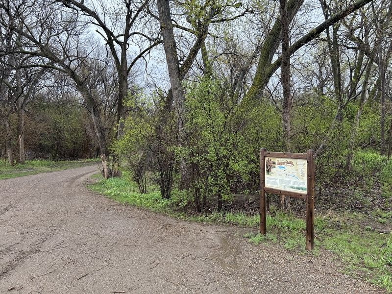 Exploring the Lewis & Clark Trail Marker, from the west. Click for full size. Exploring the Lewis & Clark Trail Marker, from the west image. Click for full size.