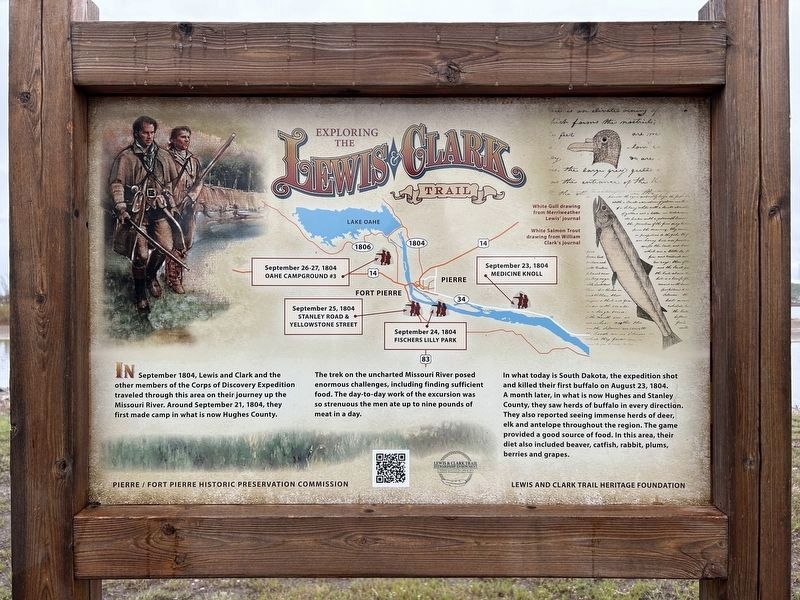 Exploring the Lewis & Clark Trail Marker image. Click for full size.