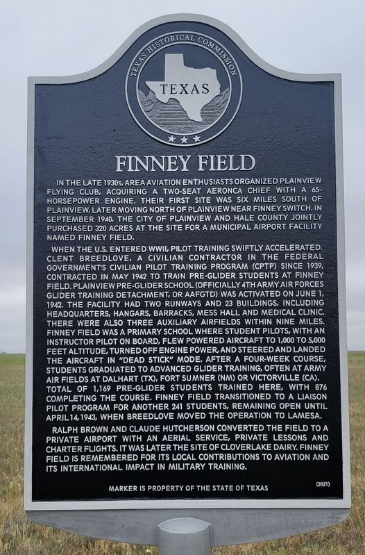 Finney Field Marker image. Click for full size.