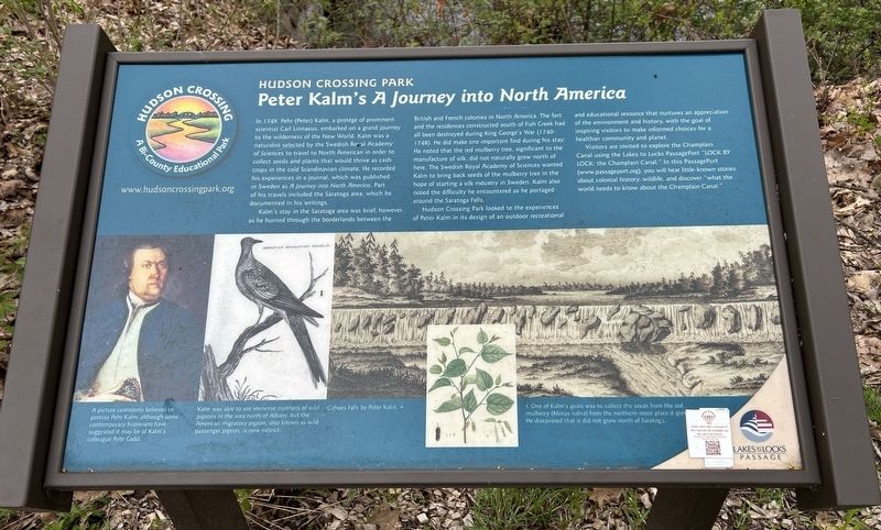 Peter Kalms <i>A Journey into North America</i> Marker image. Click for full size.
