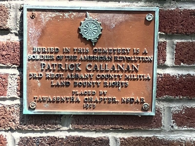 Patrick Callanan marker. Click for full size. Patrick Callanan marker image. Click for full size.