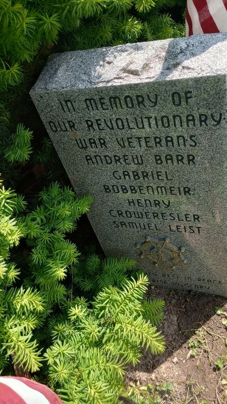 Revolutionary War Memorial Marker. Click for full size. Revolutionary War Memorial Marker image. Click for full size.