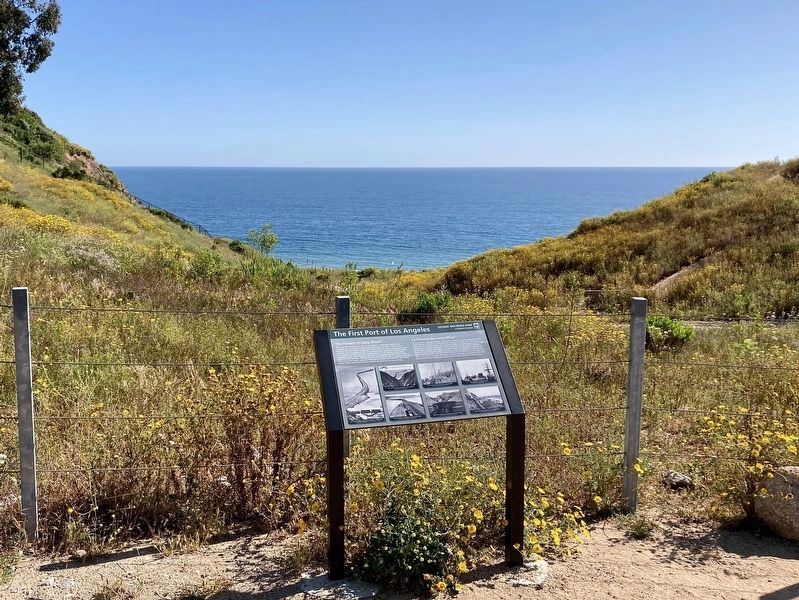 First Port of Los Angeles Marker. Click for full size. First Port of Los Angeles Marker image. Click for full size.