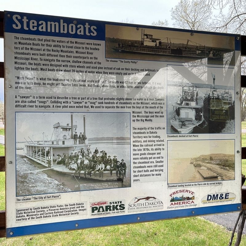Steamboats Marker. Click for full size. Steamboats Marker image. Click for full size.