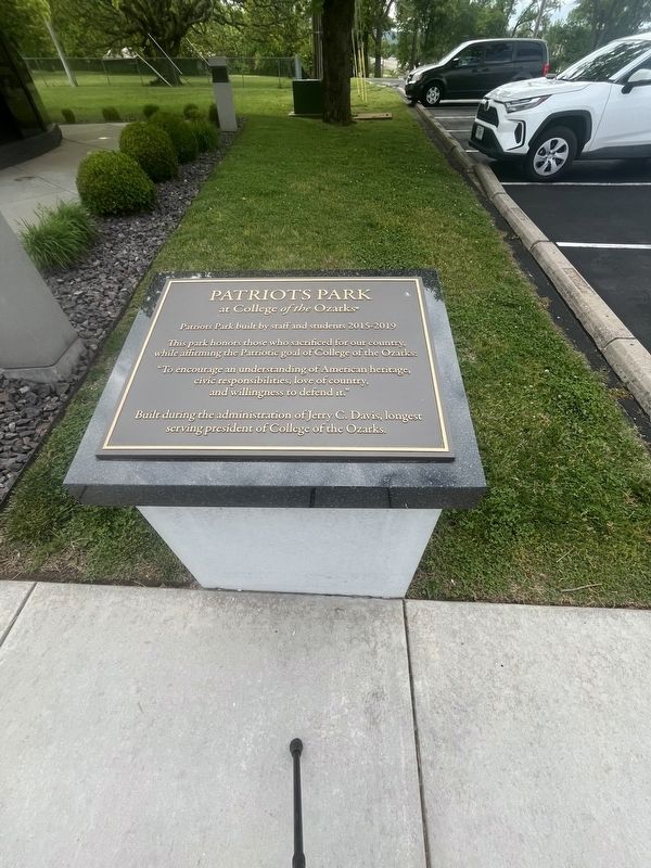 Patriots park Marker image. Click for full size.