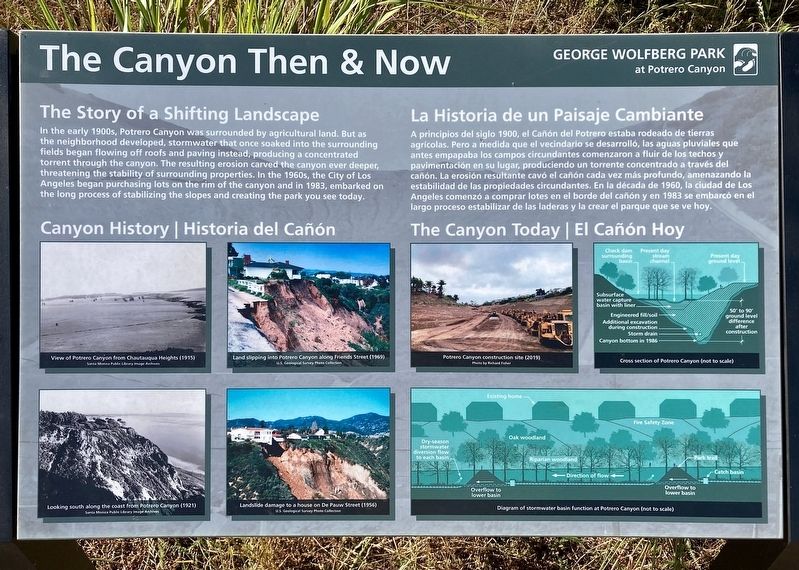 The Canyon Then & Now Marker image. Click for full size.