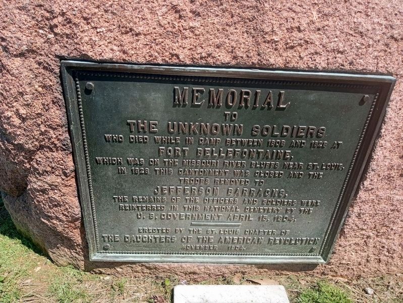 Fort Bellefontaine Memorial Marker image. Click for full size.