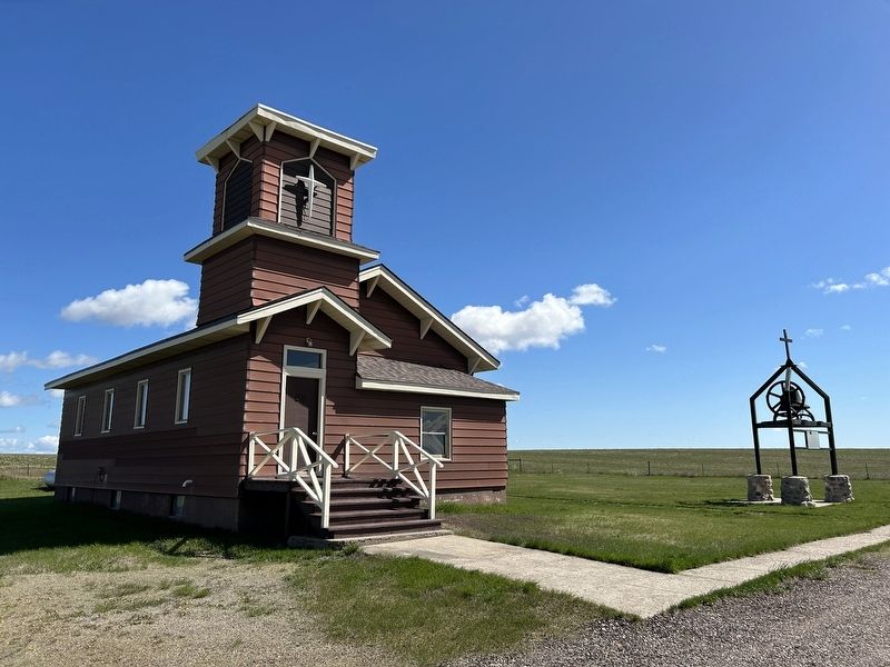 Little Brown Church On The Prairie image. Click for full size.