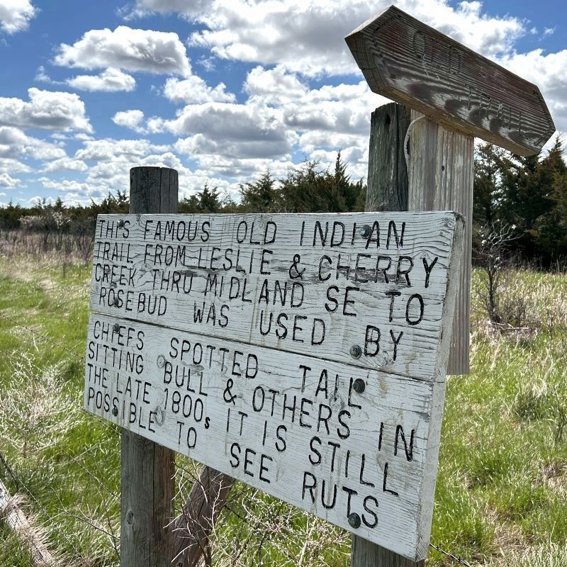 Old Indian Trail Marker image. Click for full size.