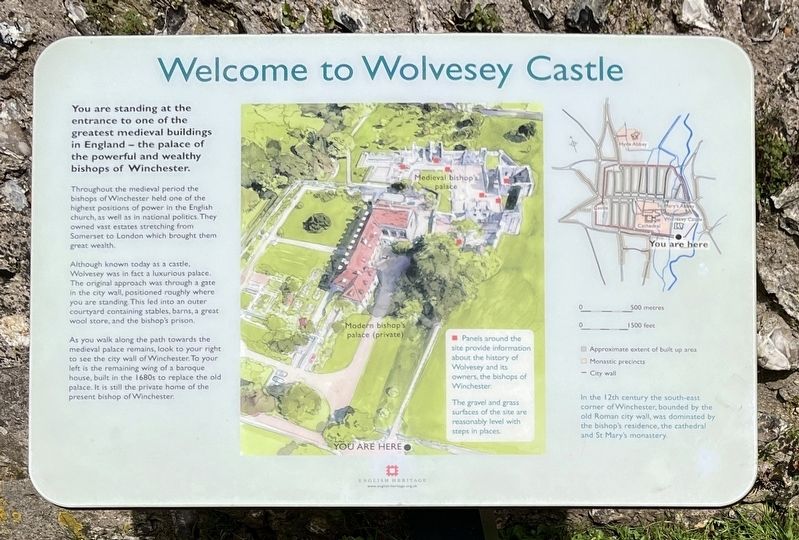 Welcome to Wolvesey Castle Marker image. Click for full size.