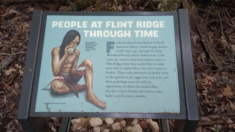 People At Flint Ridge Through Time Marker image. Click for full size.