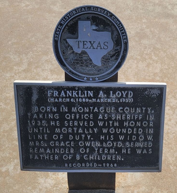Franklin A. Loyd Marker image. Click for full size.