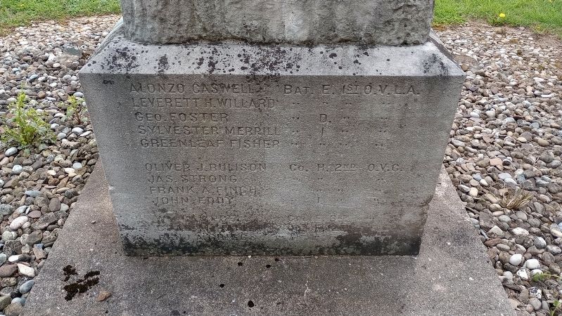 In Memory Of The Soldiers From Brighton Township Marker. Click for full size. In Memory Of The Soldiers From Brighton Township Marker image. Click for full size.