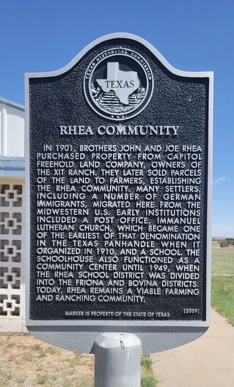 Rhea Community Marker image. Click for full size.