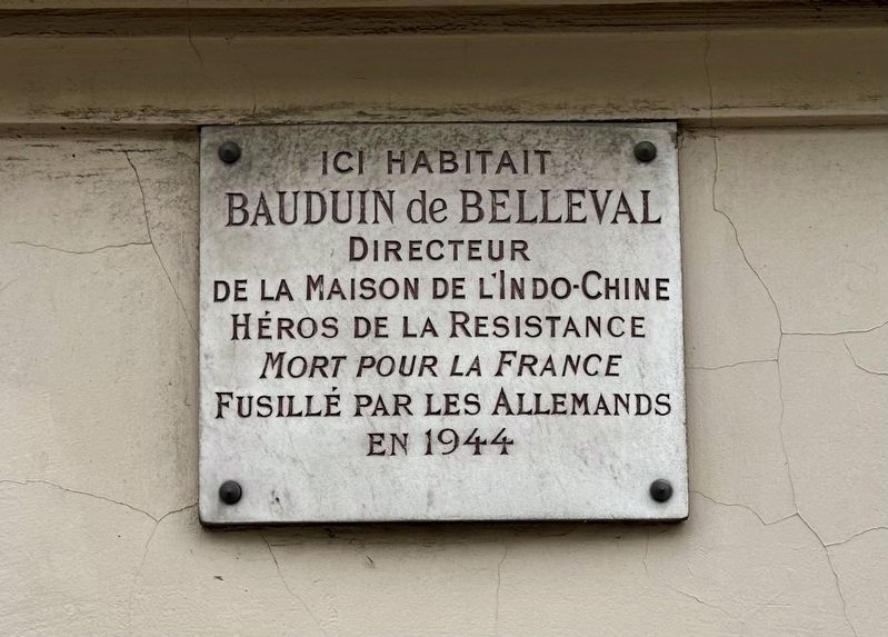 Bauduin de Belleval Marker image. Click for full size.