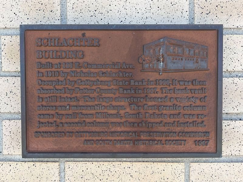 Schlachter Building Marker image. Click for full size.