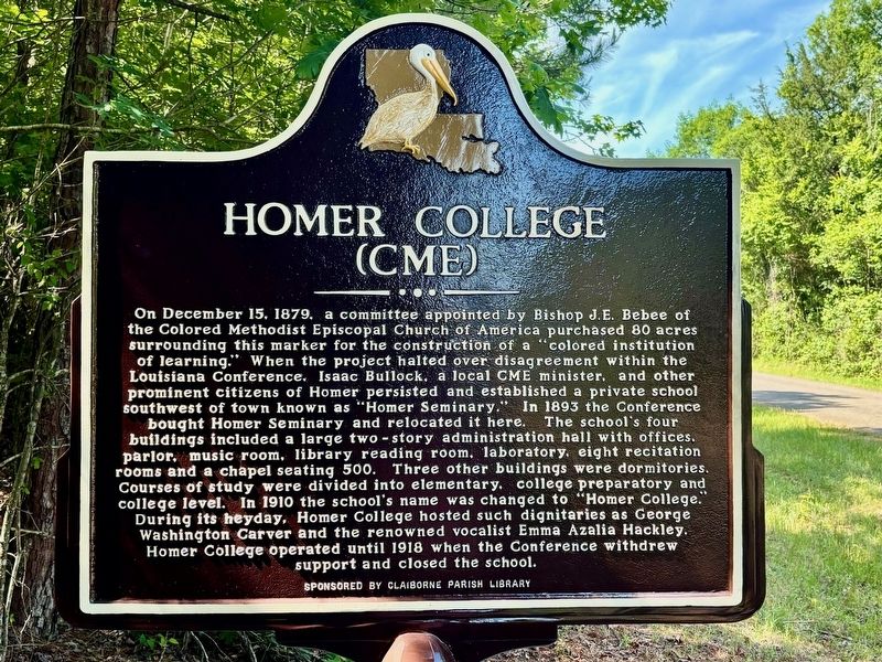 Homer College (CME) Marker image. Click for full size.