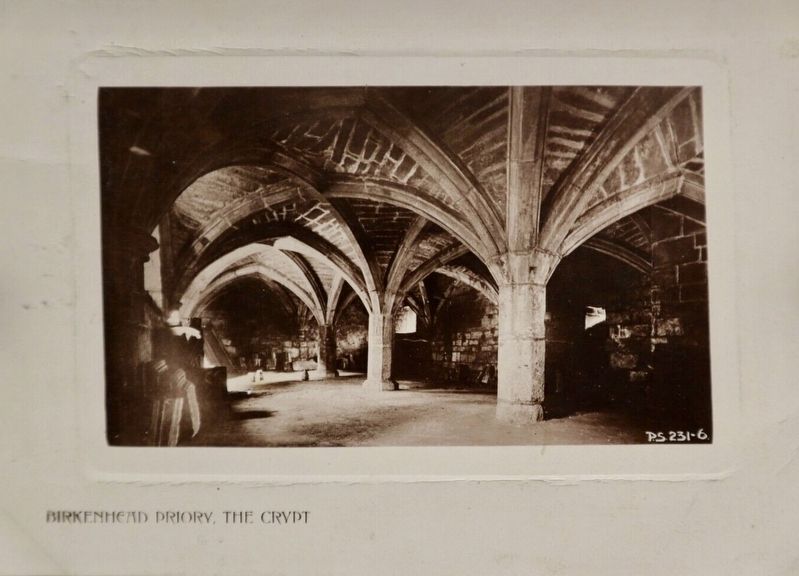 Birkenhead Priory - the crypt. Click for full size. Birkenhead Priory - the crypt image. Click for full size.