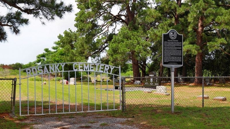 Rosanky Cemetery and Marker image. Click for full size.