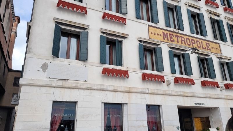 The view of the Antonio Vivaldi Marker on the building image. Click for full size.