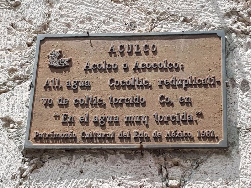 Aculco Marker. Click for full size. Aculco Marker image. Click for full size.