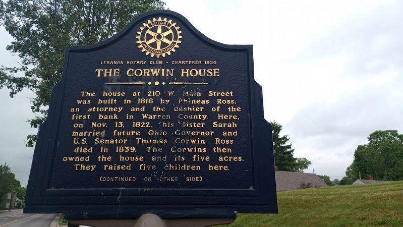 The Corwin House Marker image. Click for full size.