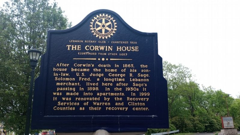 The Corwin House Marker image. Click for full size.