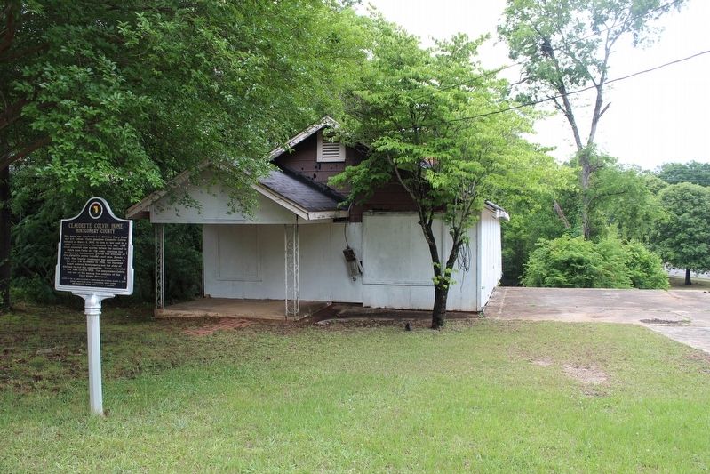Claudette Colvin Home Marker image. Click for full size.