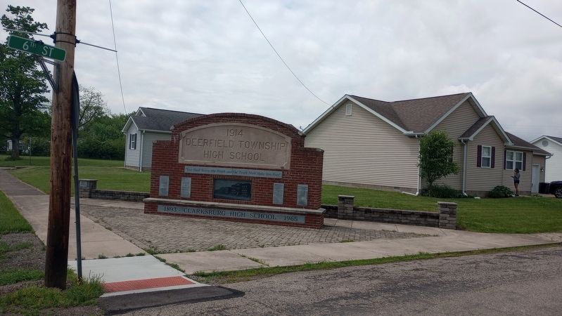 Deerfield Township High School Marker image. Click for full size.