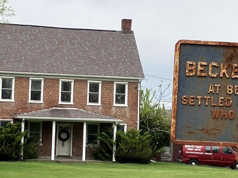 Becker Homestead Marker image. Click for full size.