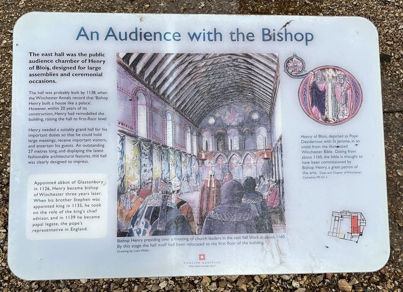 An Audience with the Bishop Marker image. Click for full size.