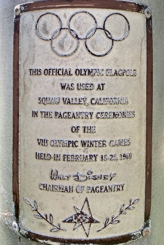 Olympic Flagpole Marker image. Click for full size.