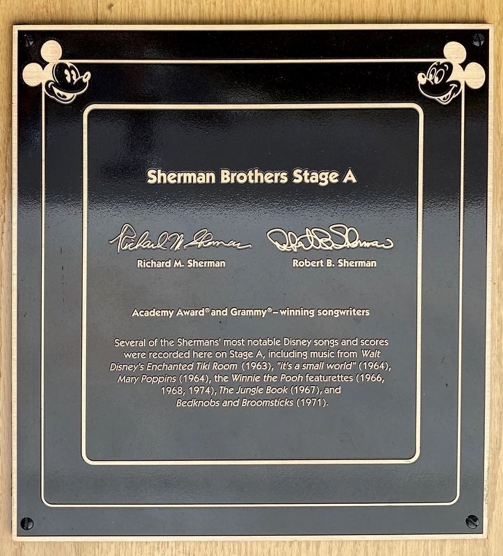 Sherman Brothers Stage A Marker image. Click for full size.