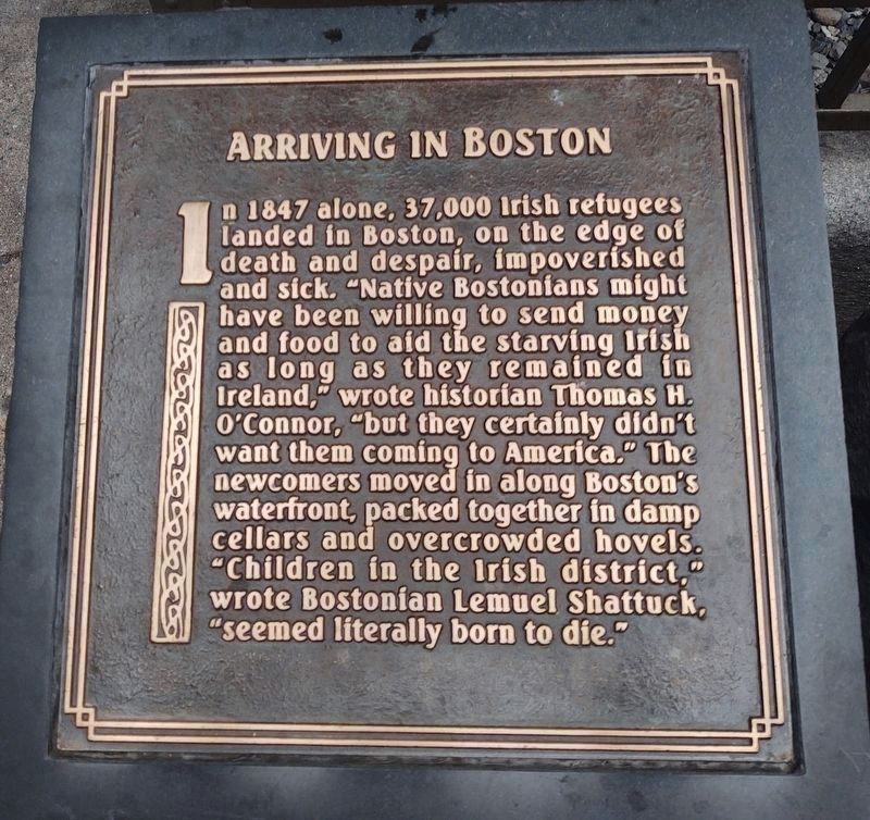 Boston Irish Famine Memorial image. Click for full size.