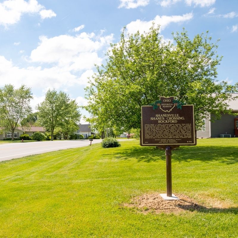 Shanesville, Shane�s Crossing, Rockford / �Johnny Appleseed� Nursery Marker image. Click for full size.